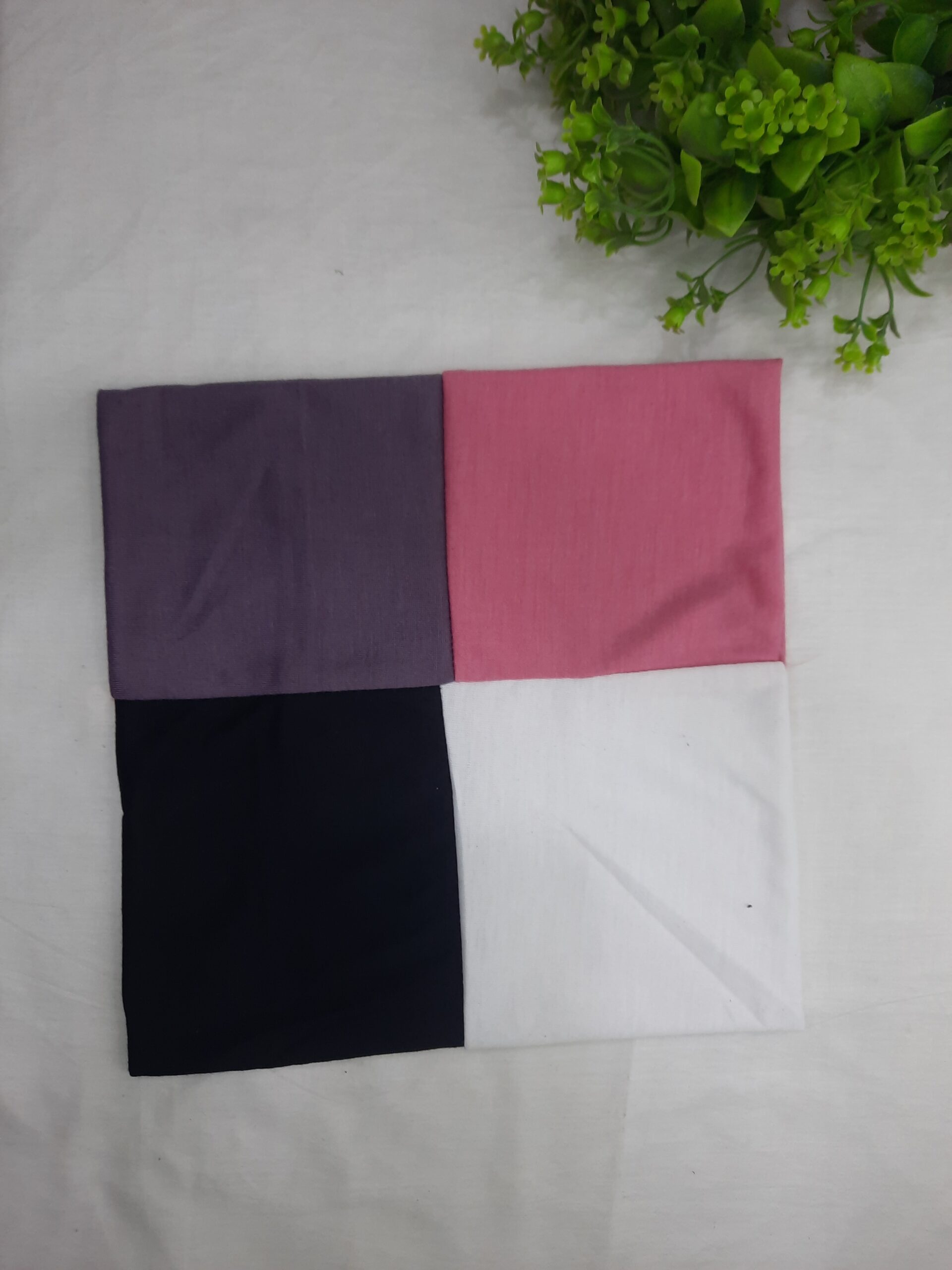 4-in-1 Hijab Cap – Pink, Lavender