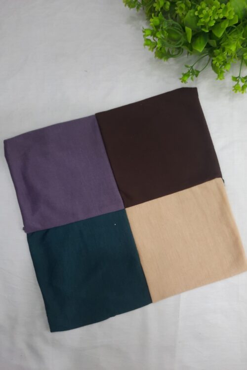 4-in-1 Hijab Cap – Brown, Green