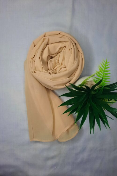 Premium Georgette Hijab – Cream