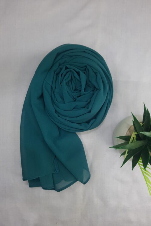 Premium Georgette Hijab – Zinc