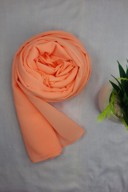 Premium Georgette Hijab – Peach